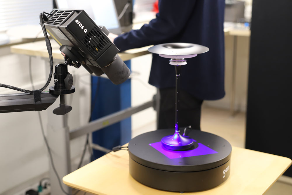Inhouse 3D scanner fast prototypes reduce time to market