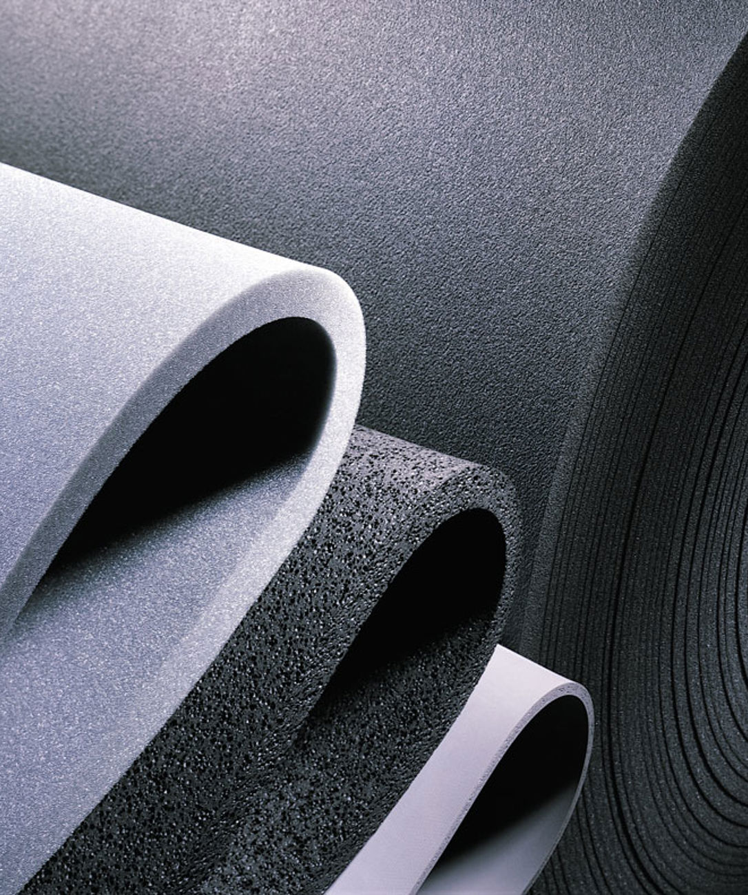 Polyethylene foam rolls - with closed cross-linked cells